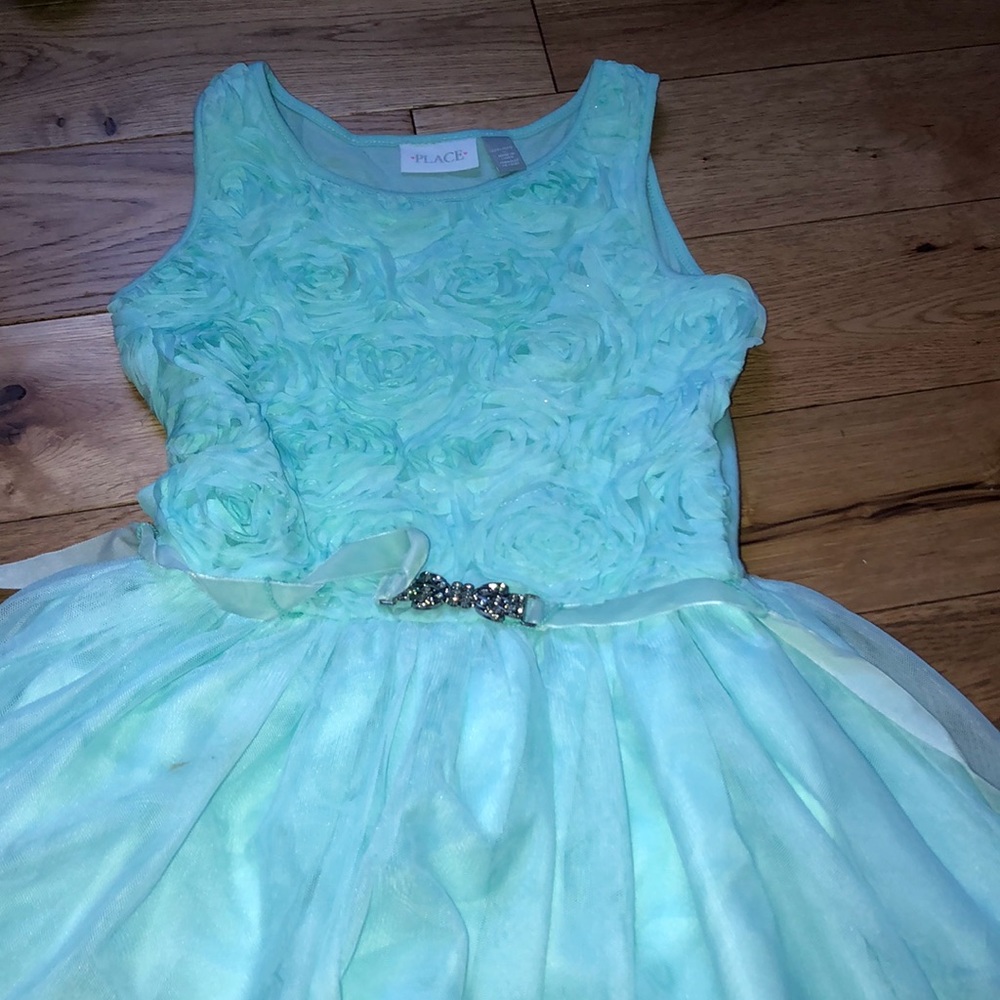 Turquoise blue dress